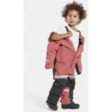 Didriksons Bjärven Peach Rose Snowsuit 4