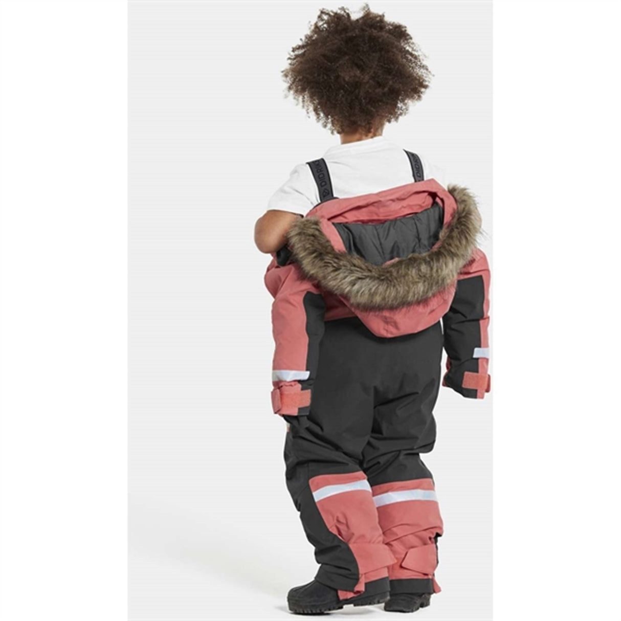Didriksons Bjärven Peach Rose Snowsuit 7