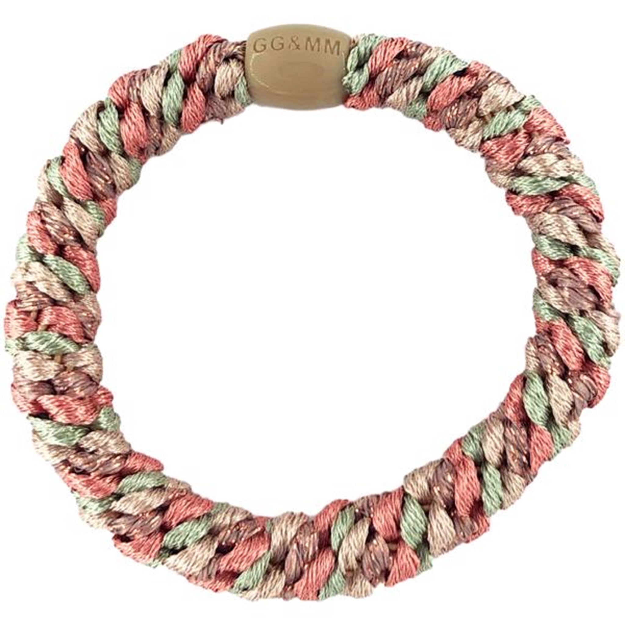 Bow's by Stær Braided Hairties Multi Rose, Mint & Beige Glitter