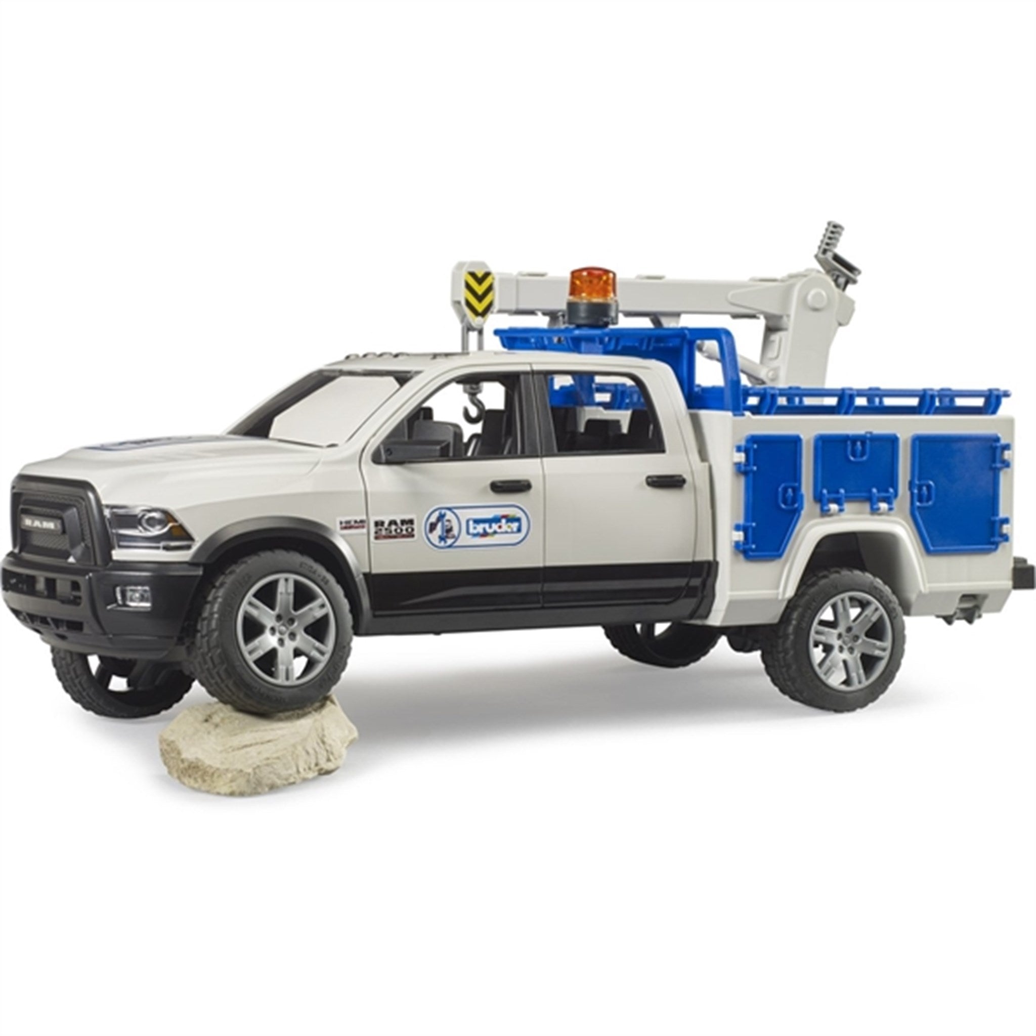 Bruder RAM 2500 Service Truck with Rotating Beacon Light 2