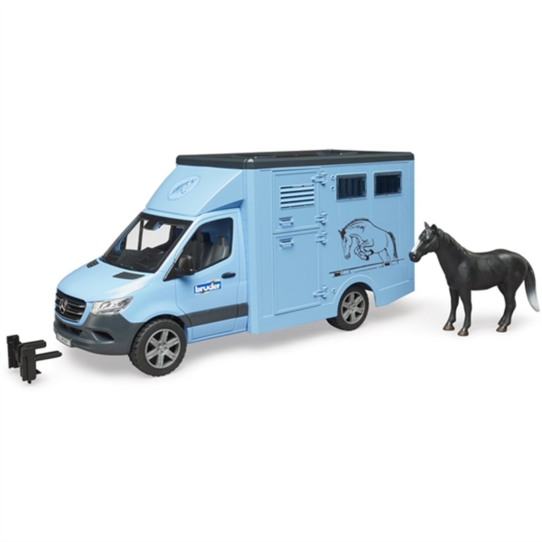Bruder MB Sprinter Animal Transport with Horse