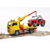 Bruder MAN TGA Breakdown Truck with Cross Country Vehicle