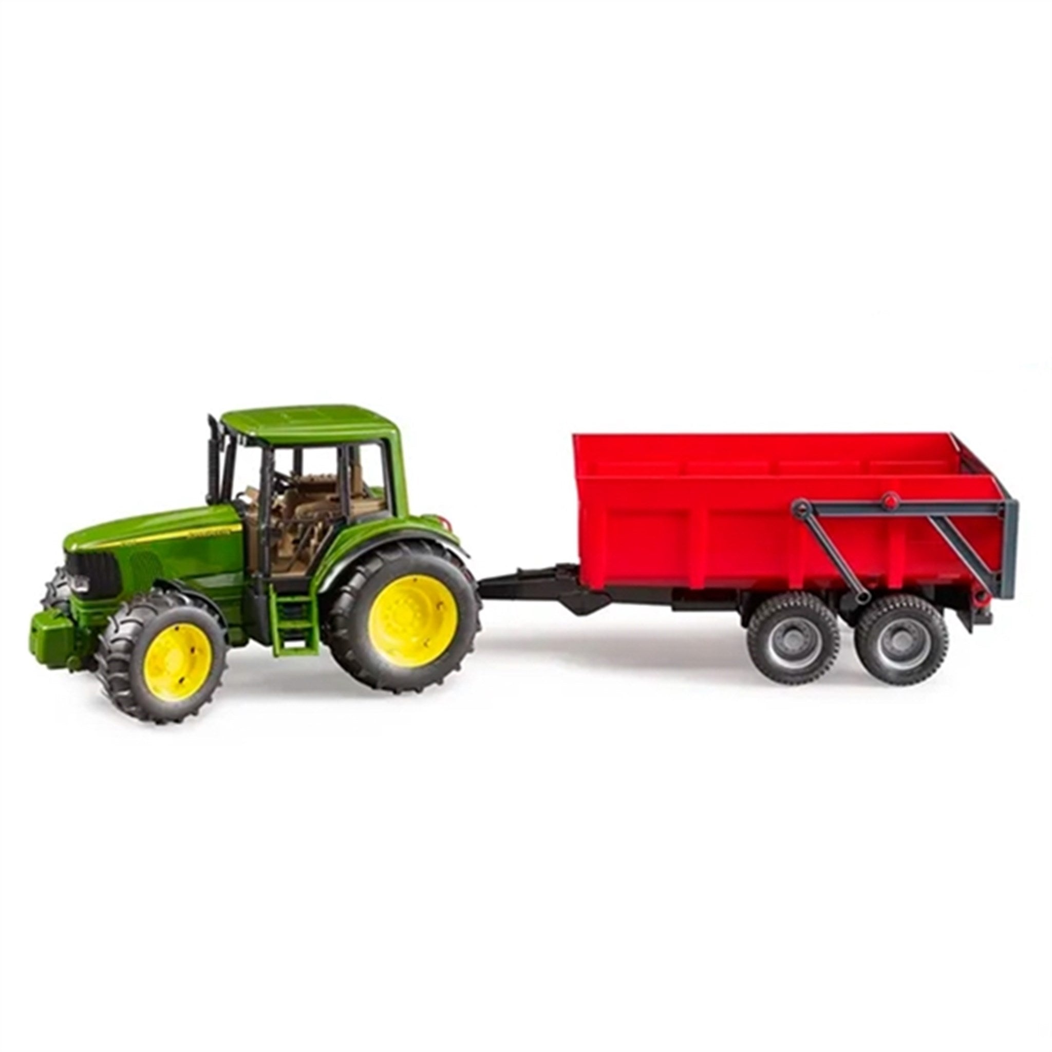 Bruder John Deere 6920 with Tipping Trailer Red