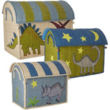 RICE Dinosaur Baskets for Storage 3-pack