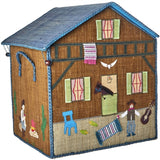 RICE Adventure Theme Raffia Baskets for Storage 3-pack