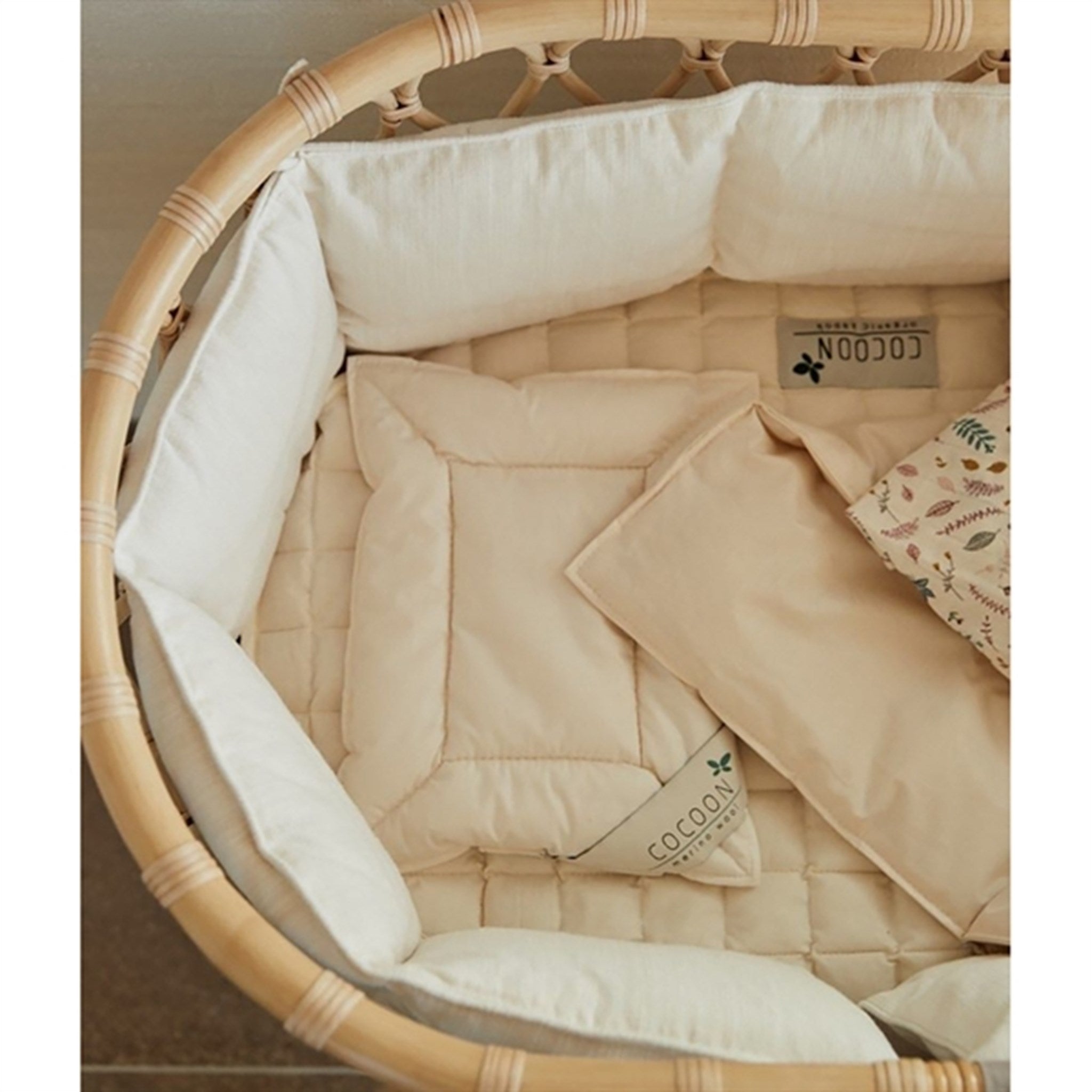 Cocoon Organic Kapok Cot Bumbet For Junior Bed 70x140 Soft Beige 3