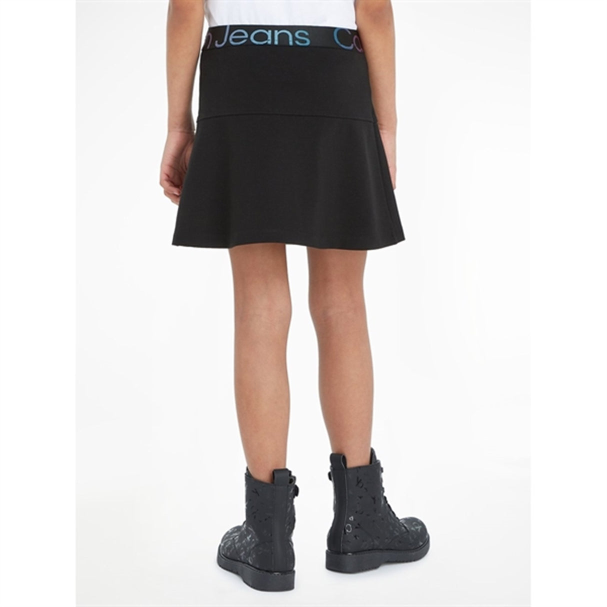 Calvin Klein Punto Tape Skirt Ck Black 4