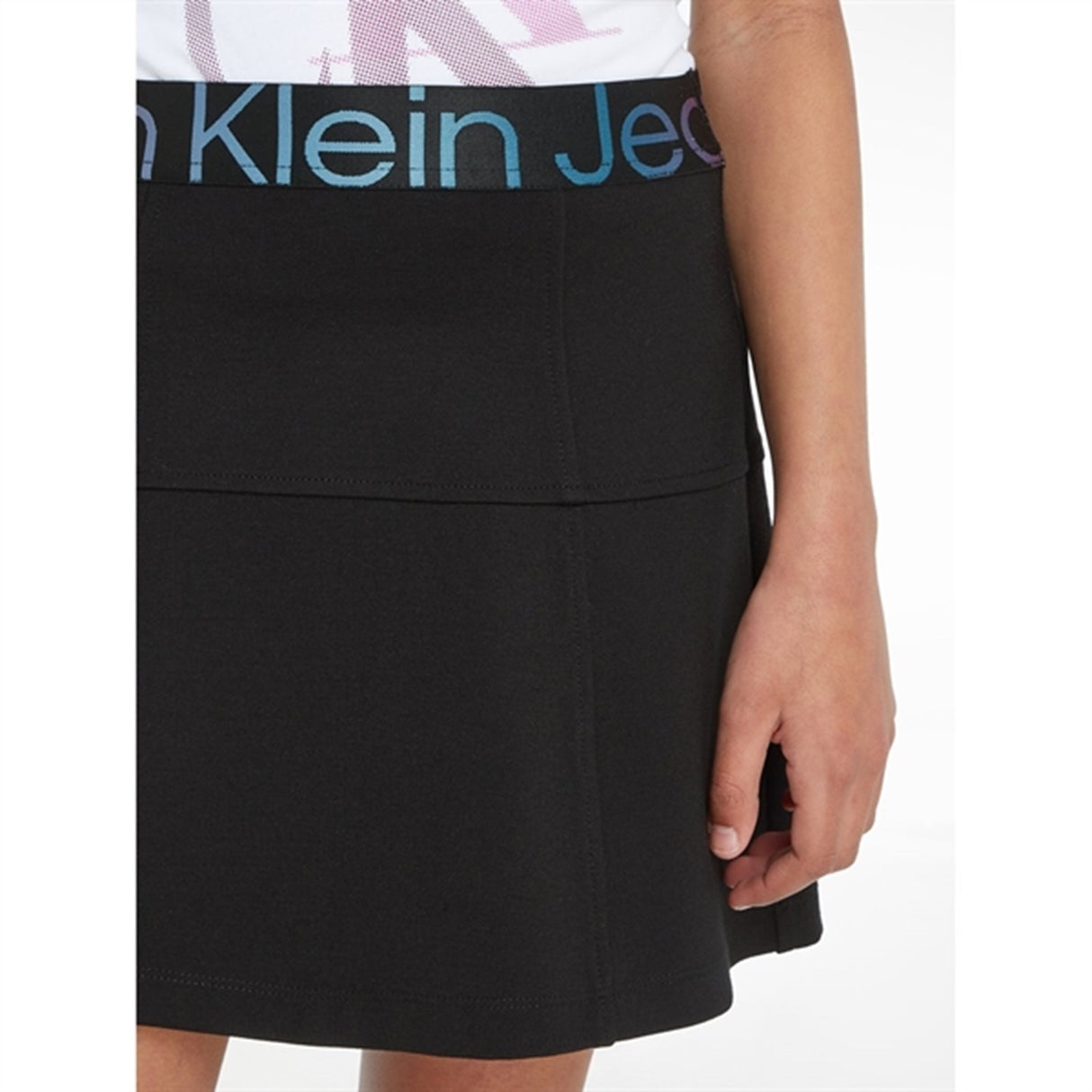 Calvin Klein Punto Tape Skirt Ck Black 3