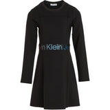 Calvin Klein Punto Tape Ls Dress Ck Black