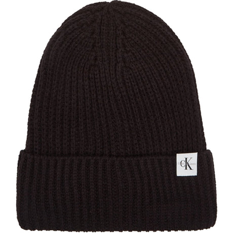 Calvin Klein Monogram Rib Beanie Ck Black