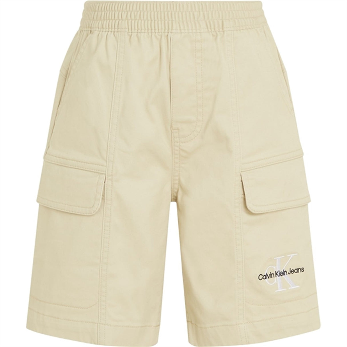 Calvin Klein Sateen Cargo Shorts Green Haze