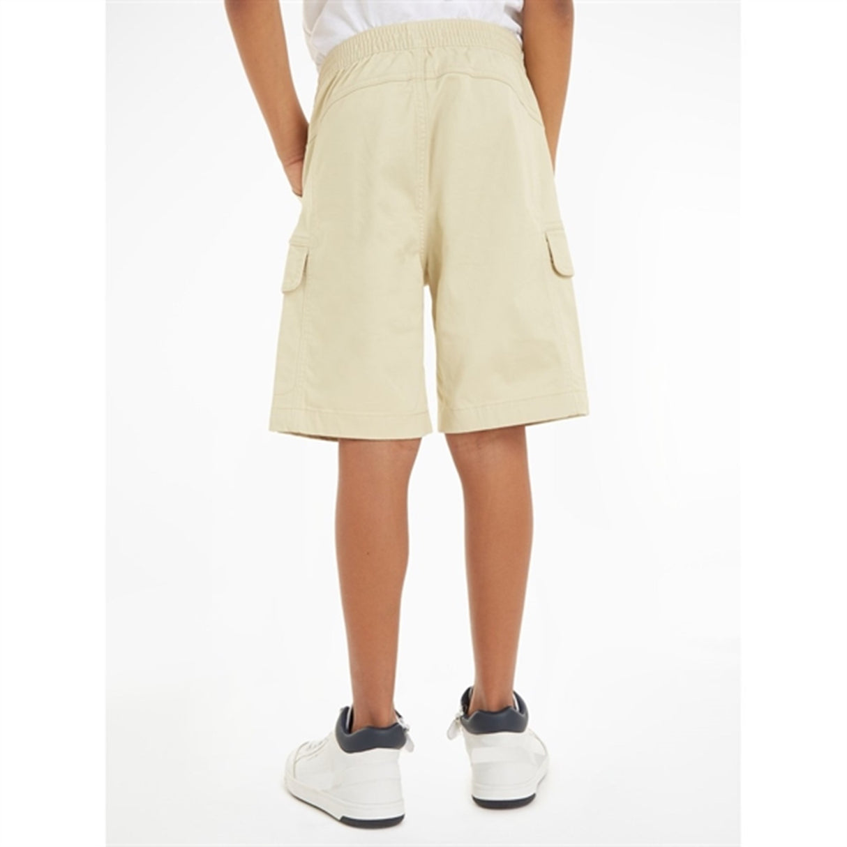 Calvin Klein Sateen Cargo Shorts Green Haze 2