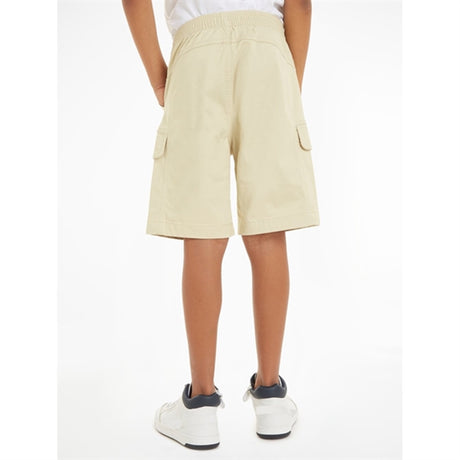 Calvin Klein Sateen Cargo Shorts Green Haze 2