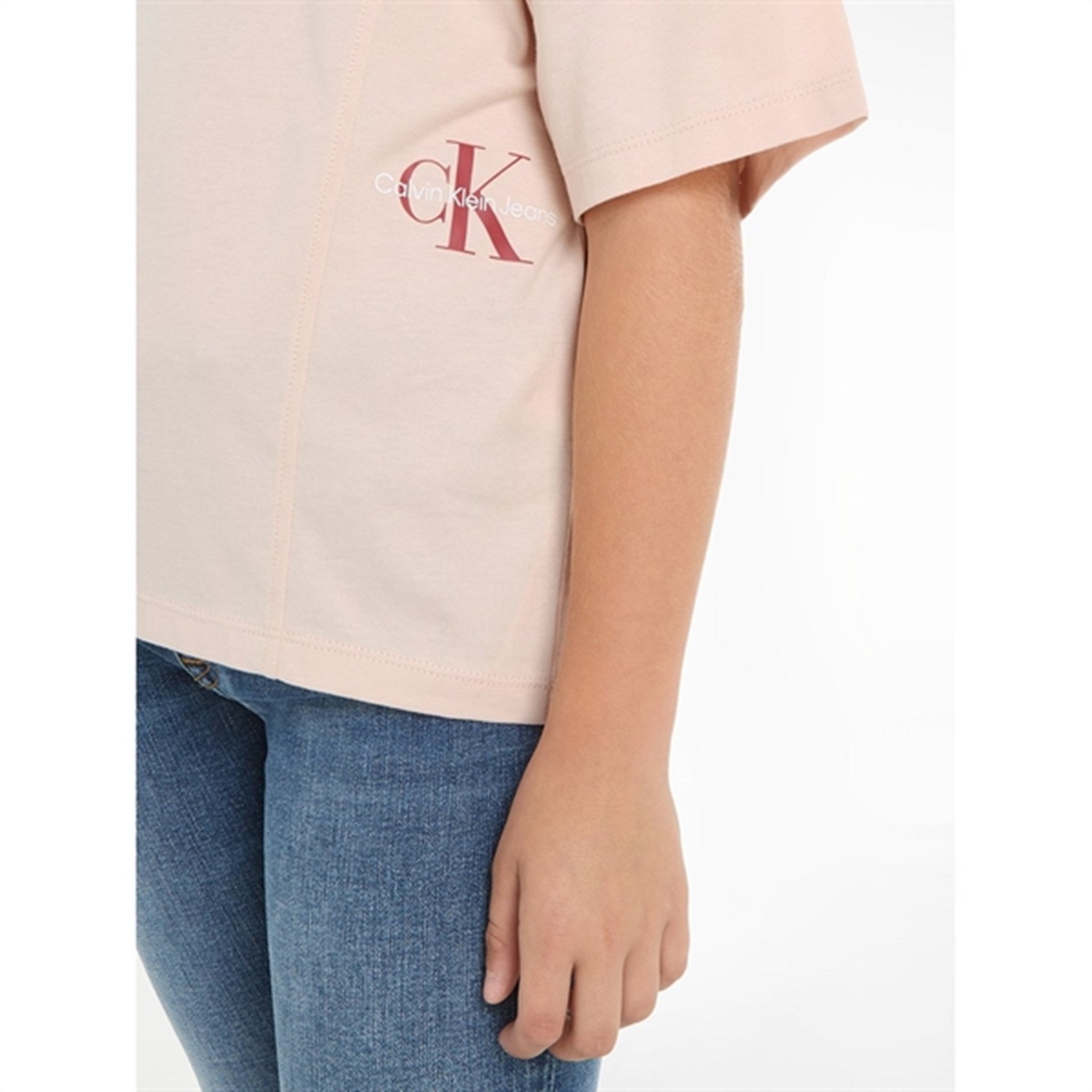 Calvin Klein Monogram Off Placed T-Shirt Sepia Rose 4