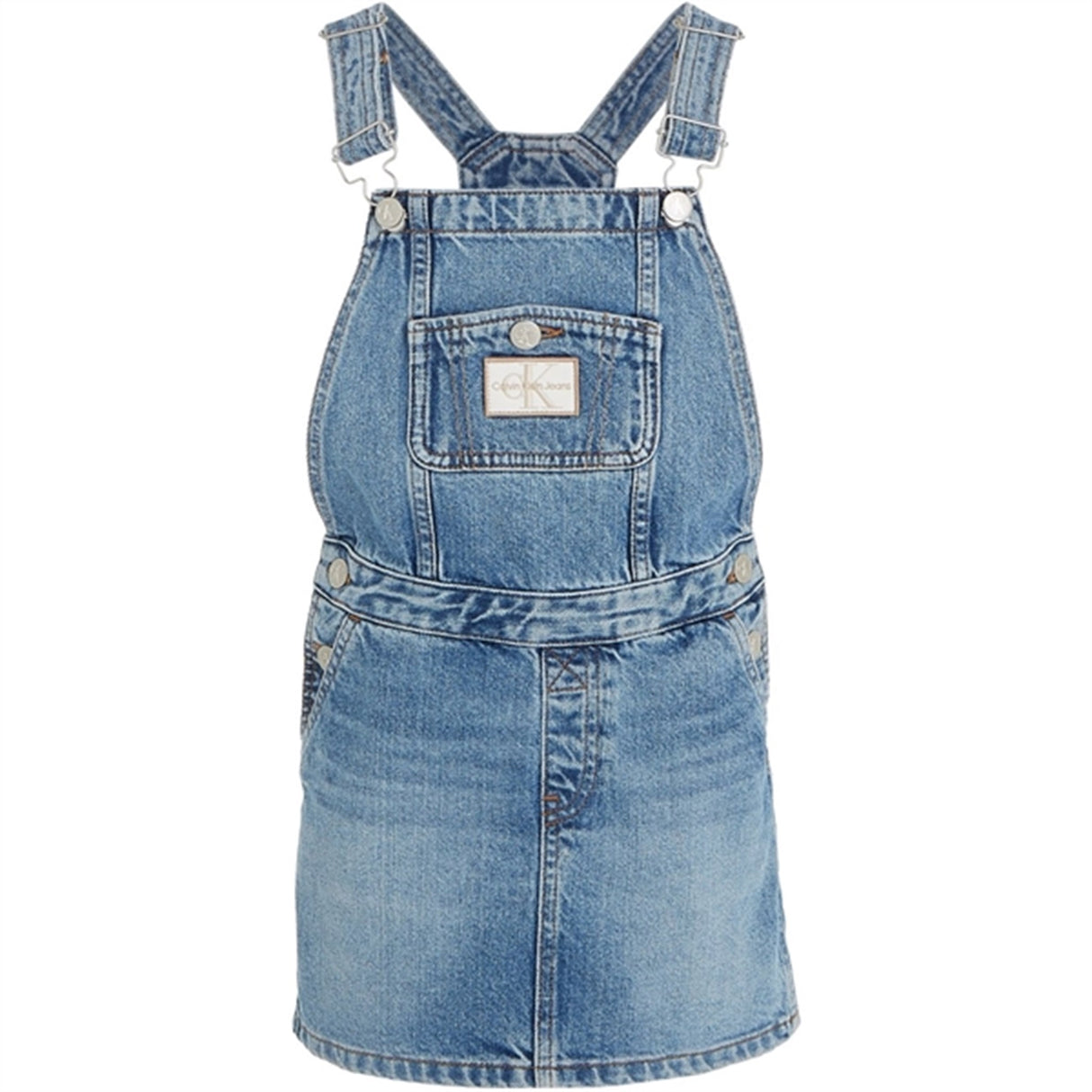 Calvin Klein Denim Workwear Dungaree Authentic Light Blue