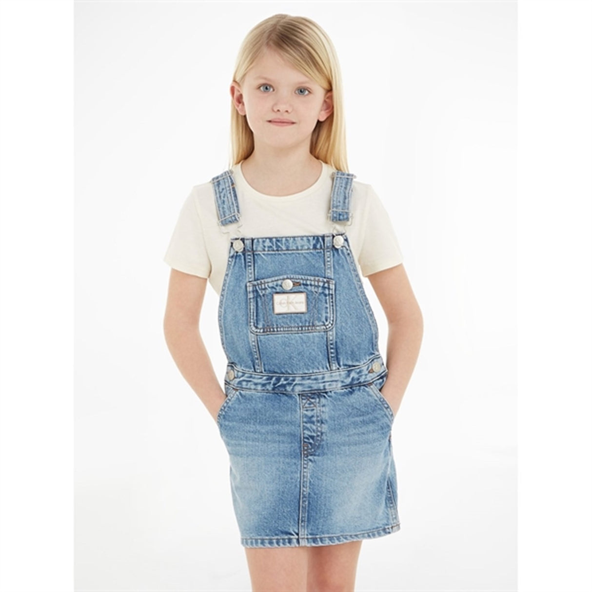 Calvin Klein Denim Workwear Dungaree Authentic Light Blue 2