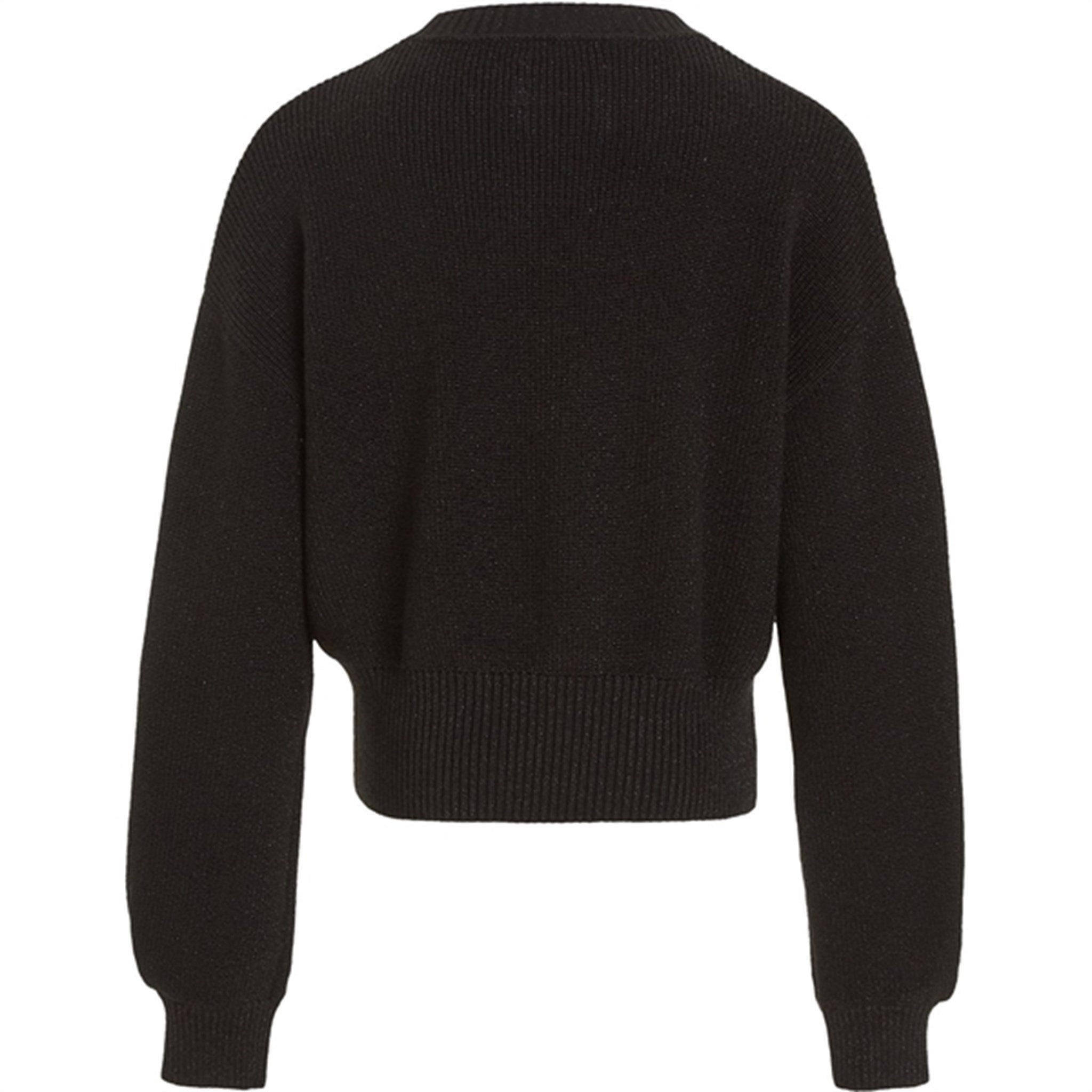 Calvin Klein Festive Lurex Knit Sweater Ck Black 2
