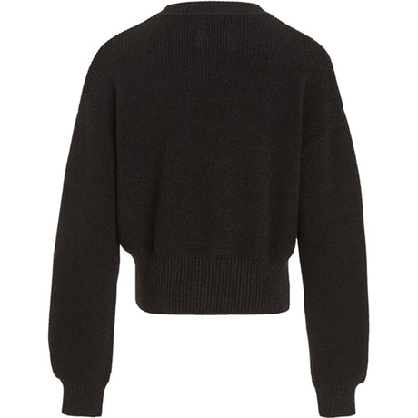 Calvin Klein Festive Lurex Knit Sweater Ck Black 2