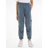 Calvin Klein Structured Nylon Trackpants Goblin Blue 2