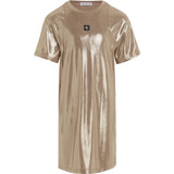 Calvin Klein Metallic Coated Dress Frosted Almond