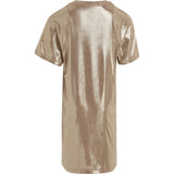 Calvin Klein Metallic Coated Dress Frosted Almond 2