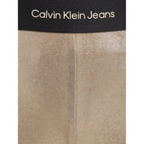 Calvin Klein Metallic Coated Leggings Frosted Almond 3