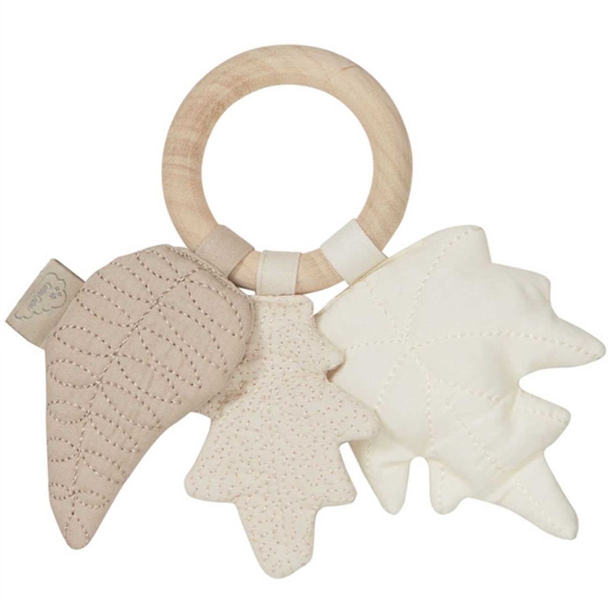 Cam Cam Copenhagen Leaves Rattle Mix Natural