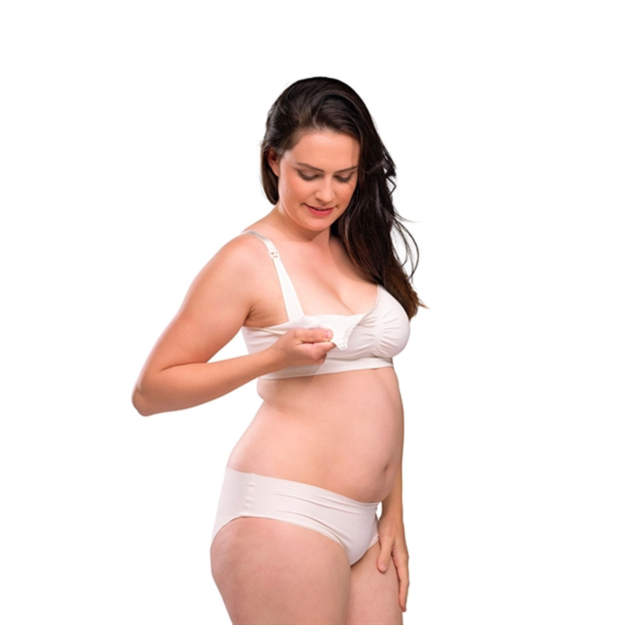 Carriwell Organic Maternity And Nursing Bra White 8