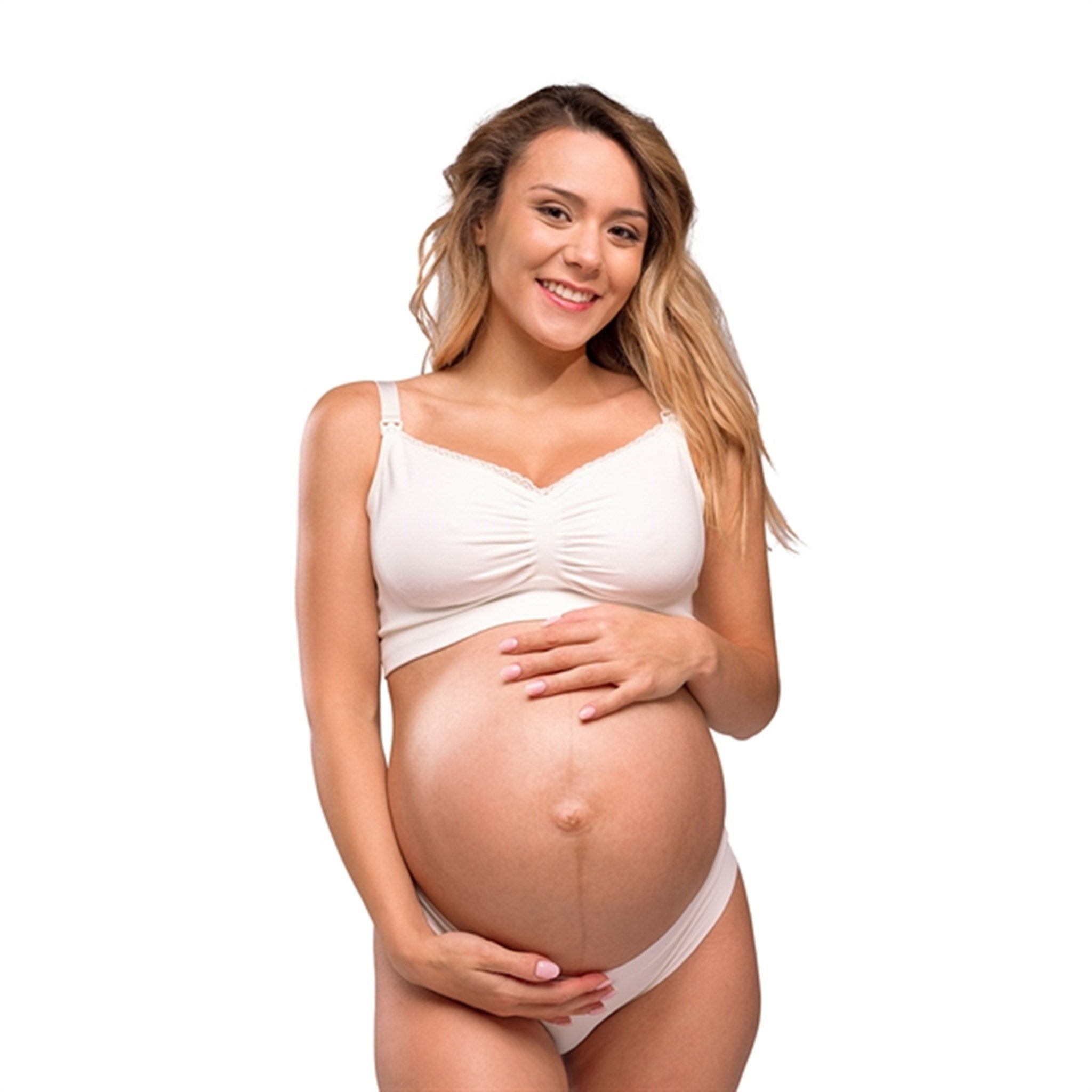 Carriwell Organic Maternity And Nursing Bra White 7