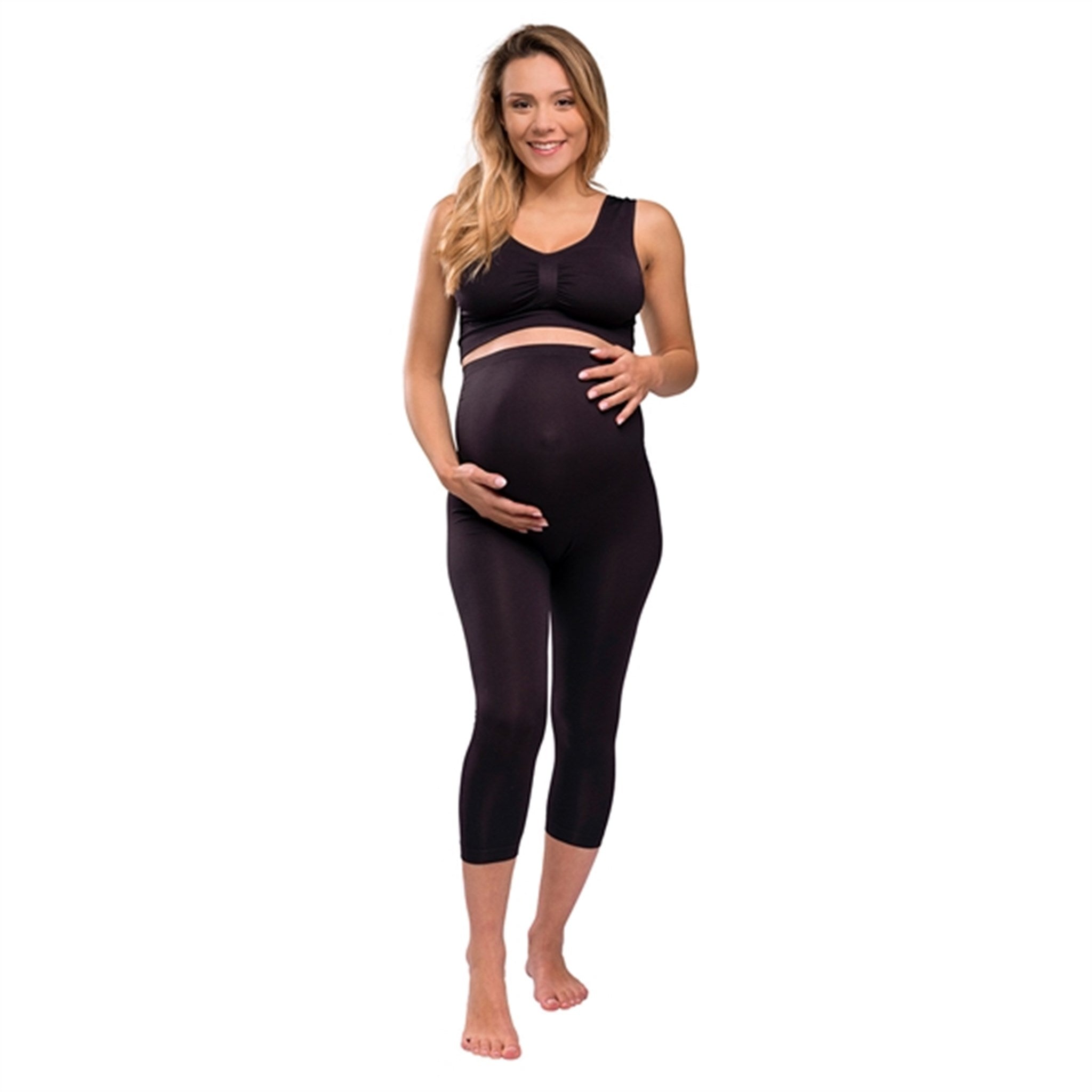Carriwell Maternity Leggings 3/4 Black 6