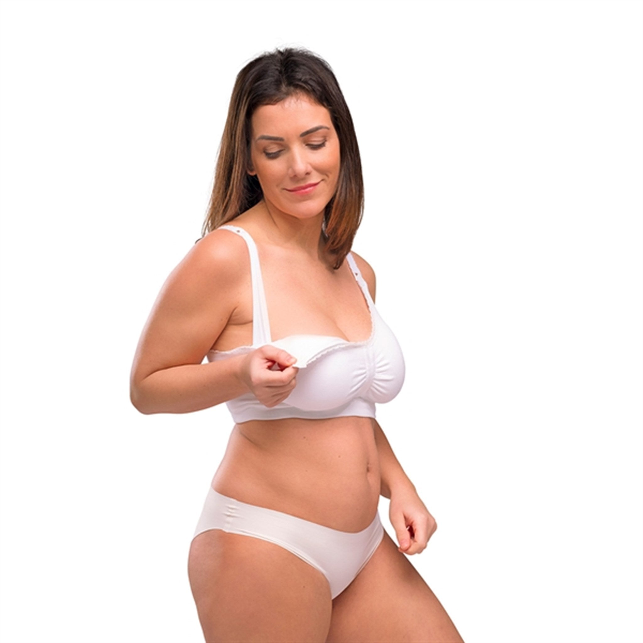 Carriwell Maternity And Nursing Bra With Padded Carri-Gel Support White 9