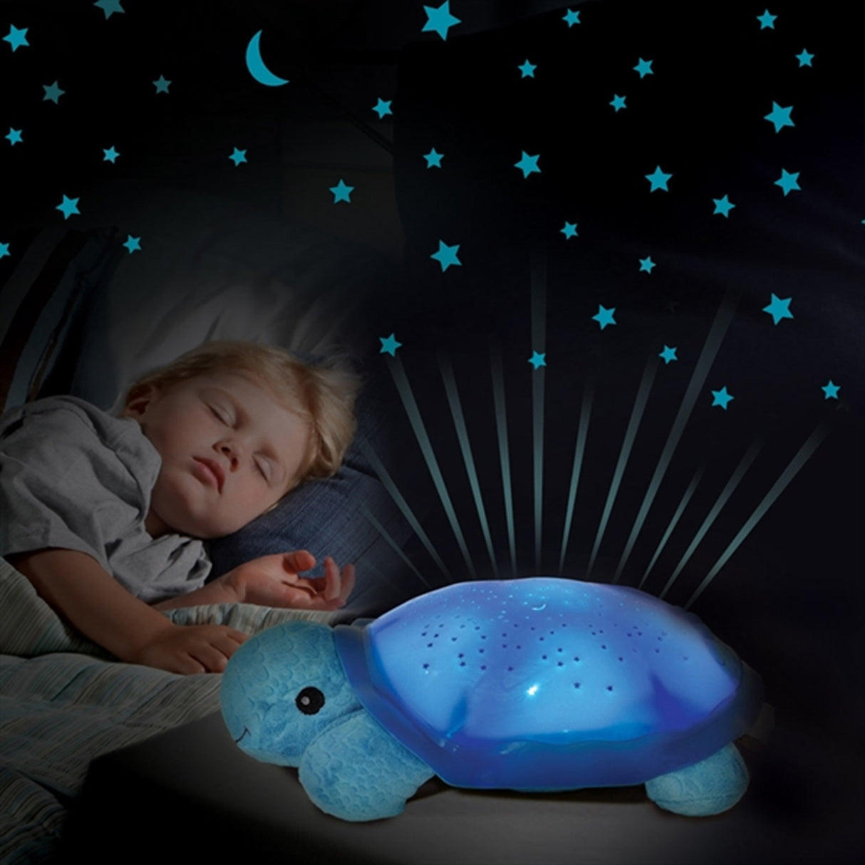 Cloud B Twilight Turtle Night Light Blue 3