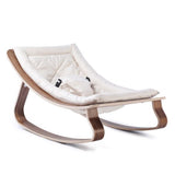 Charlie Crane Levo Baby Rocker Walnut Organic White