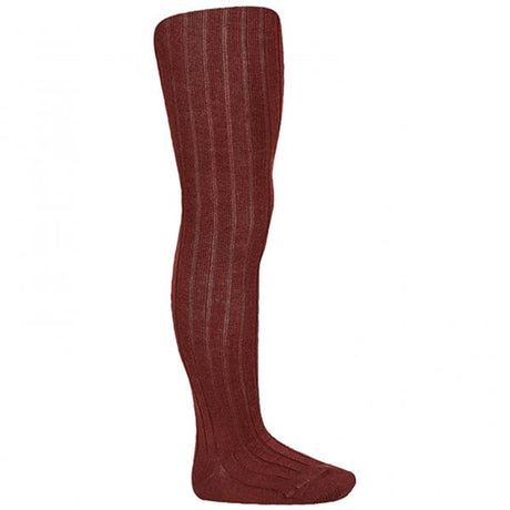 Cóndor Tights Wool Rib Granate