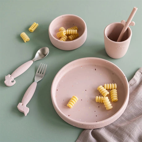 Done by Deer Silicone Dinner Set Confetti Powder