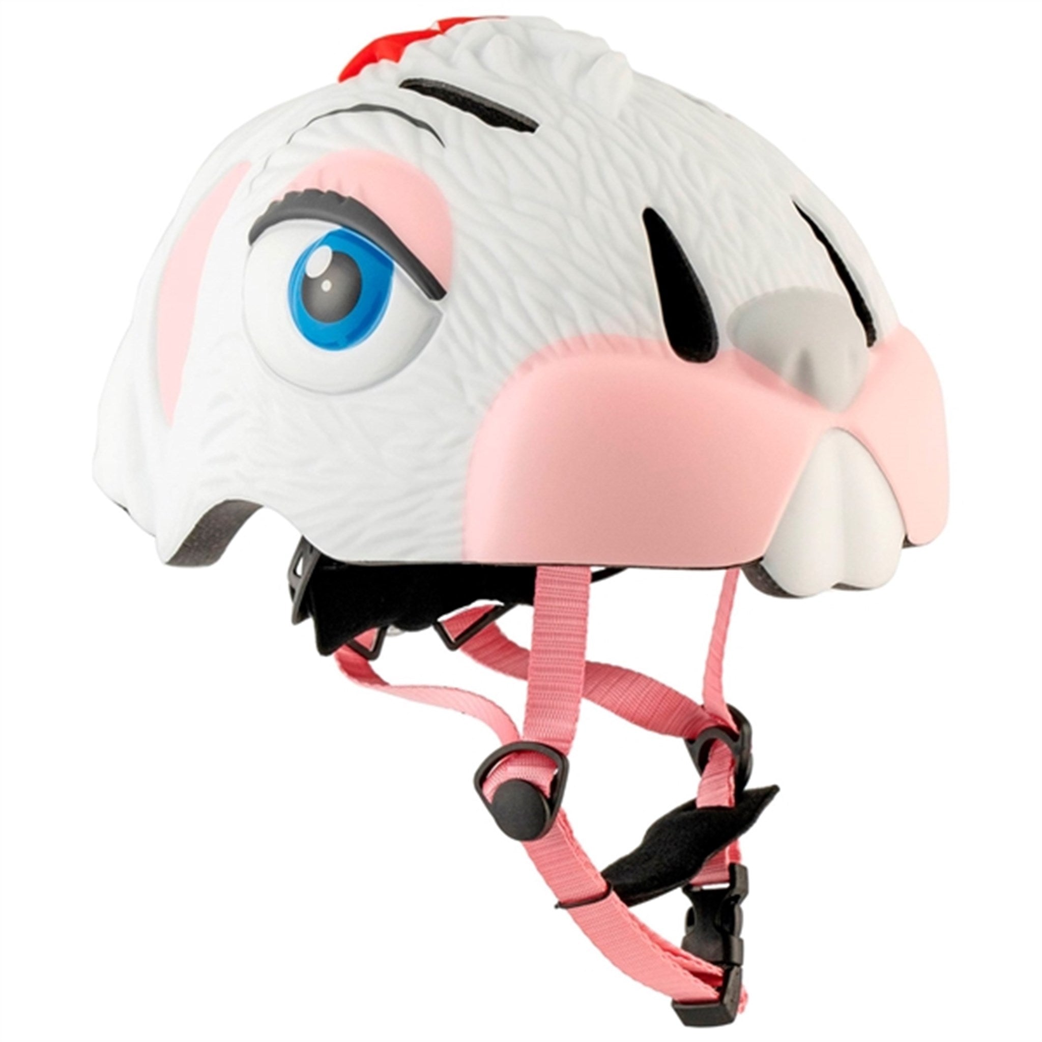 Crazy Safety Bunny Bicycle Helmet White