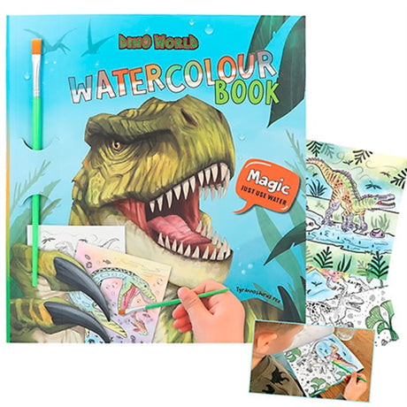 Dino World Watercolour Book