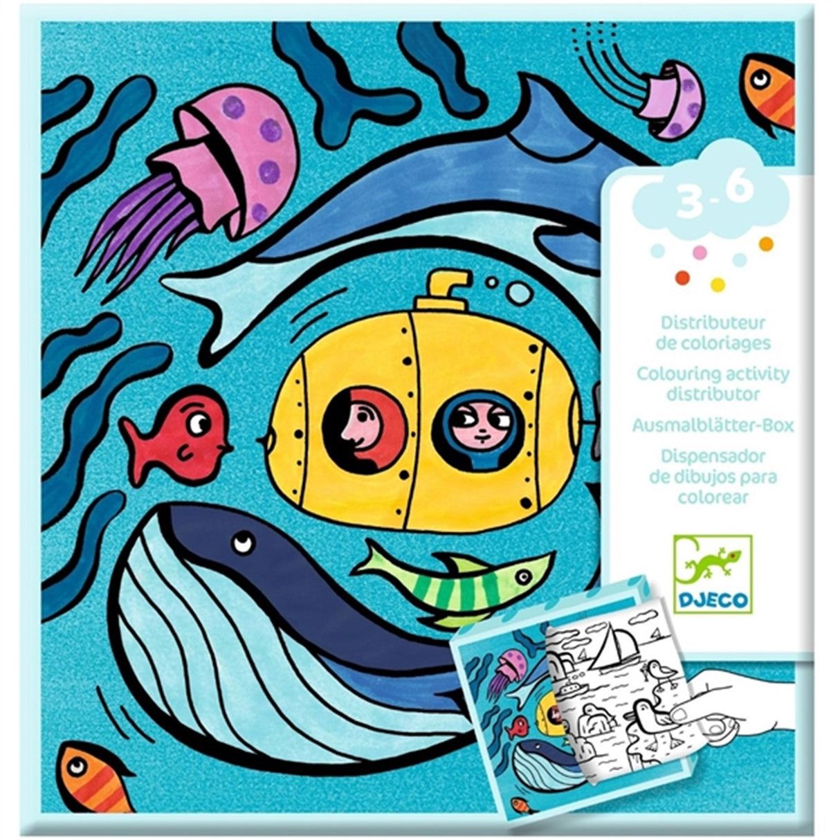 Djeco Dra-A-Drawing Box Under the Sea