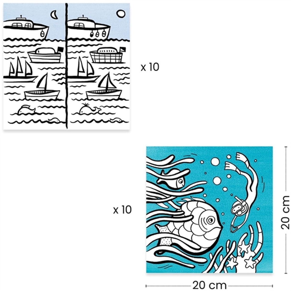 Djeco Dra-A-Drawing Box Under the Sea 2