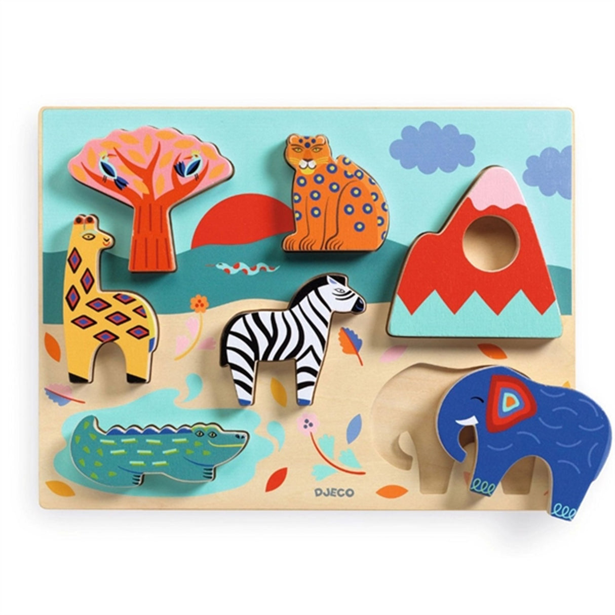 Djeco Wooden Puzzle Savanna Tale