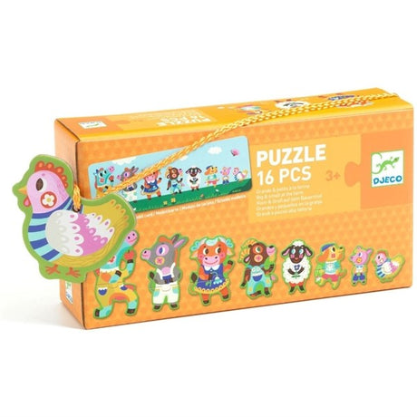 Djeco Puzzle Duo Big and Small at the Farm