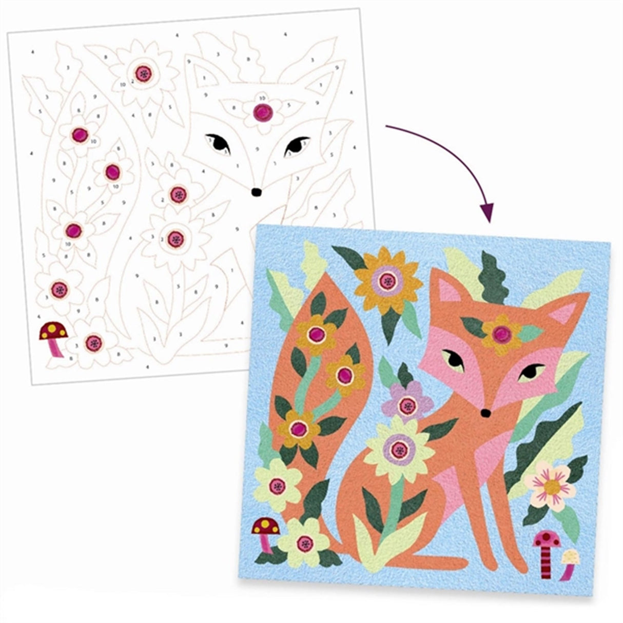 Djeco Creative Box Colored Sands Garden Lights 3