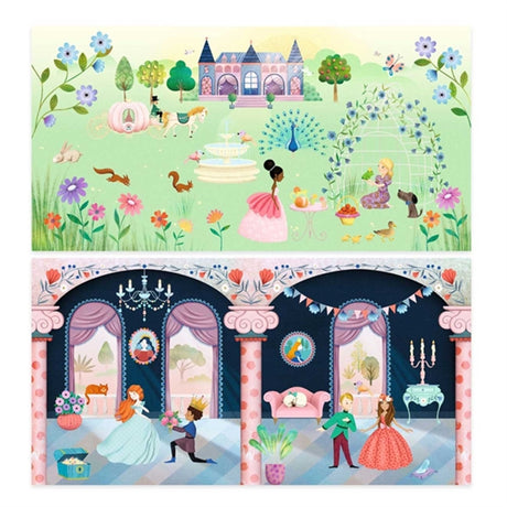 Djeco Stickers Reusable The Castle