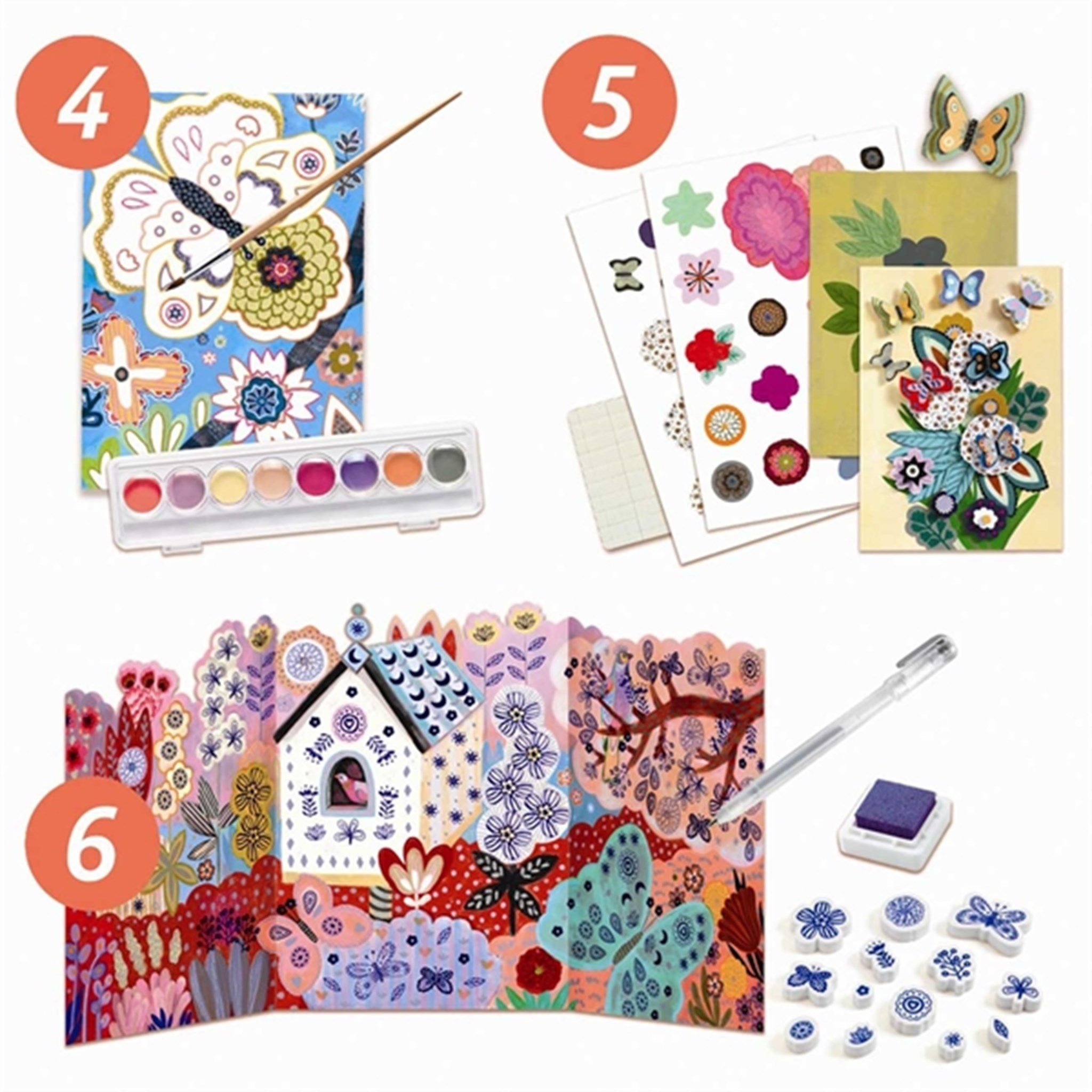 Djeco Creative Box - Flowergarden 3