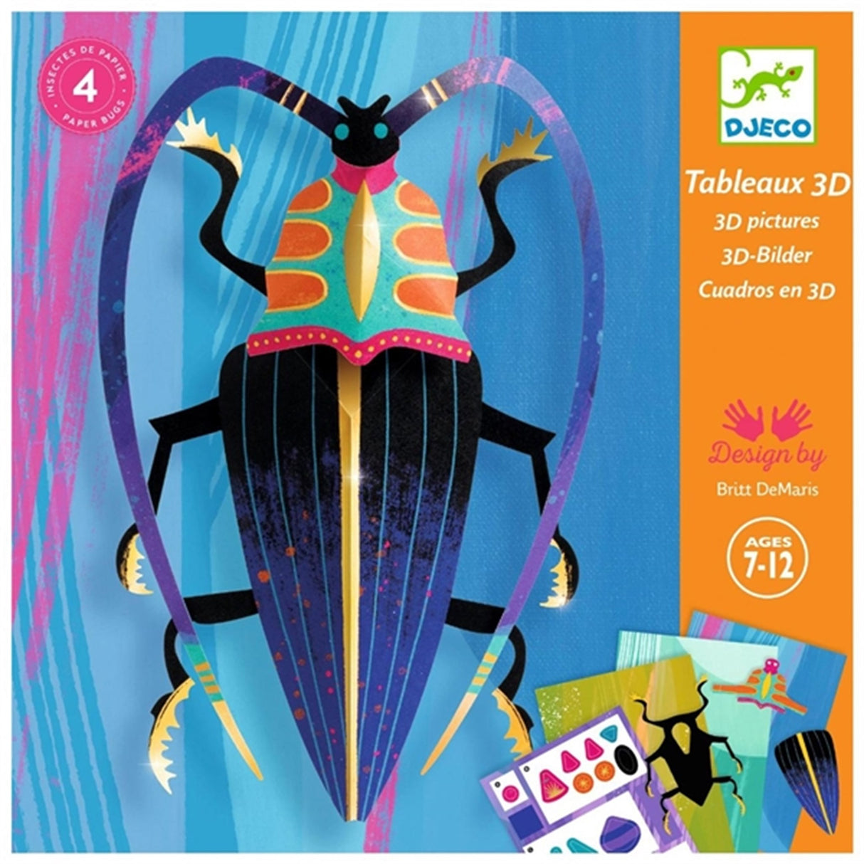 Djeco Creative Paper - Paper Bugs