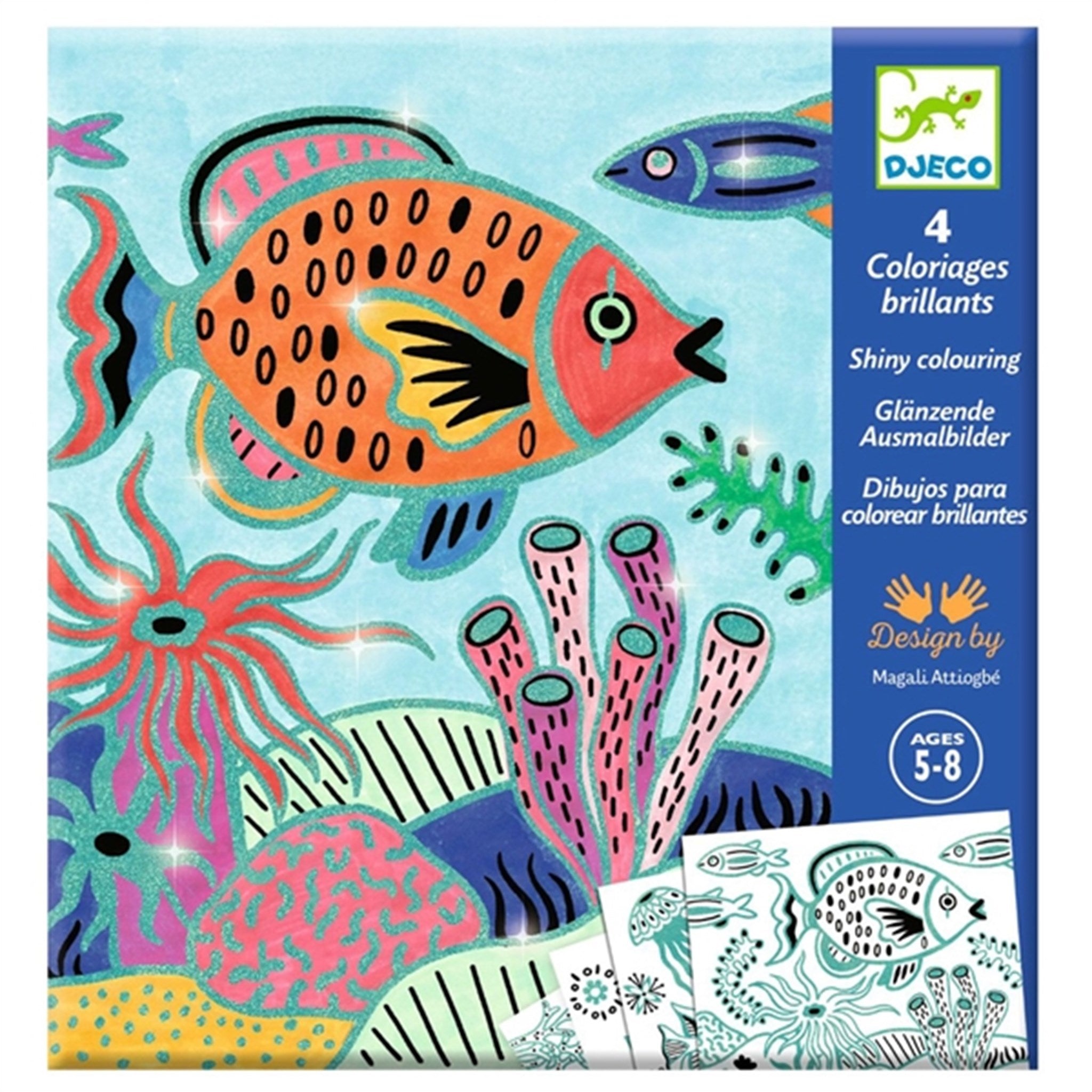 Buy Djeco Coloriages Brilliant Under the Sea | Luksusbaby