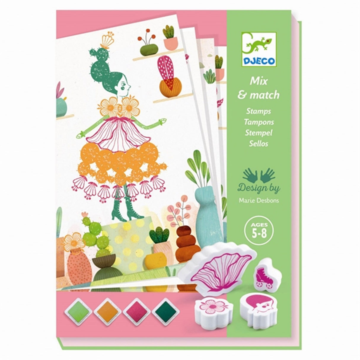 Djeco Creative Stamps Flowers