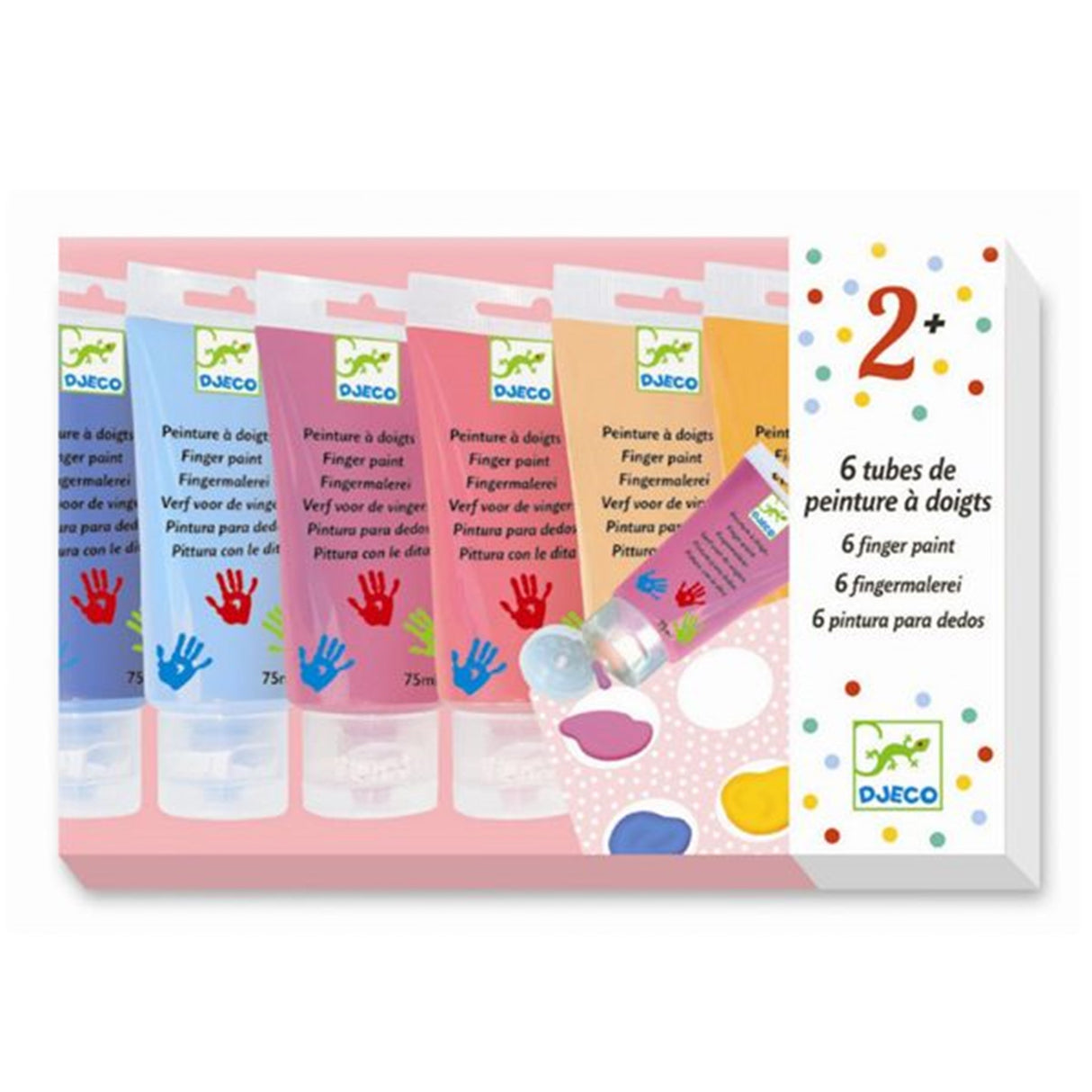 Djeco Peinture A Doigts 6 Finger Paint Tubes Sweet