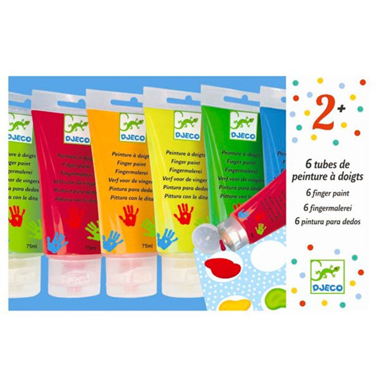 Djeco Peinture A Doigts 6 Finger Paint Tubes