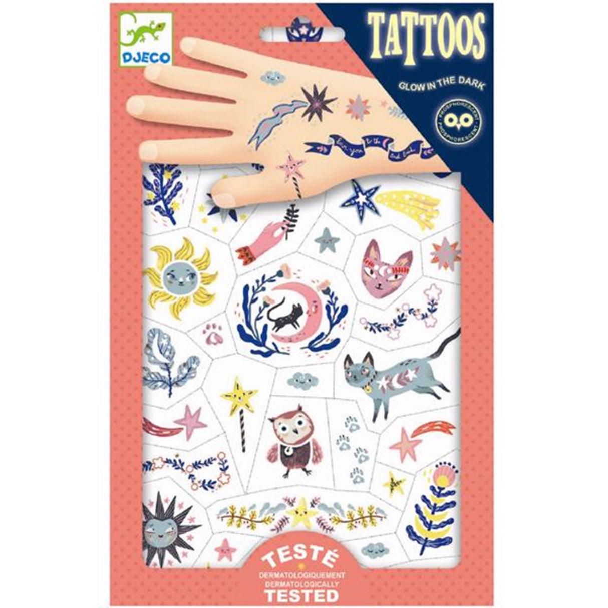 Djeco Tattoos Dreams Glow in the Dark